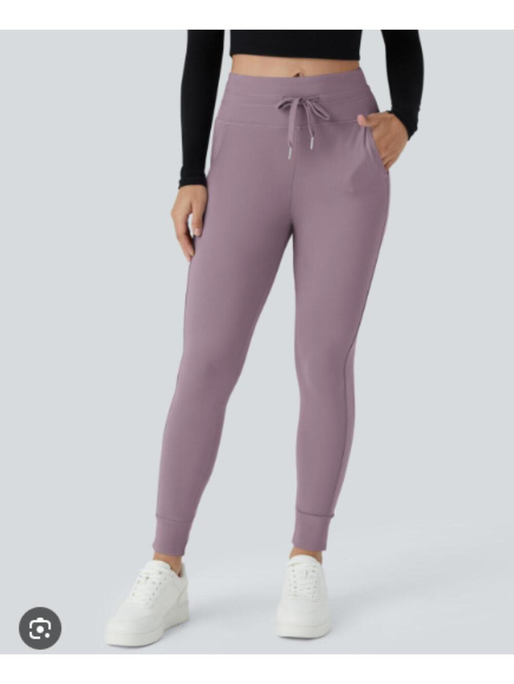 NWT Halara Joggers in rose pink color size Large